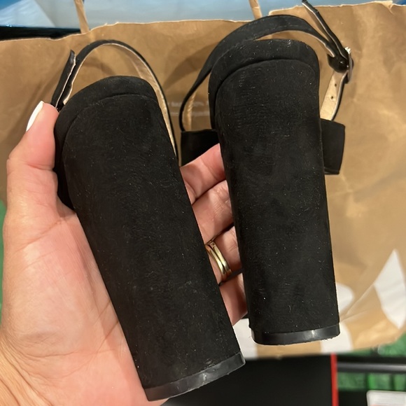 🖤 Olivia Ferguson shoes Forever21 open toed heels - Picture 8 of 10